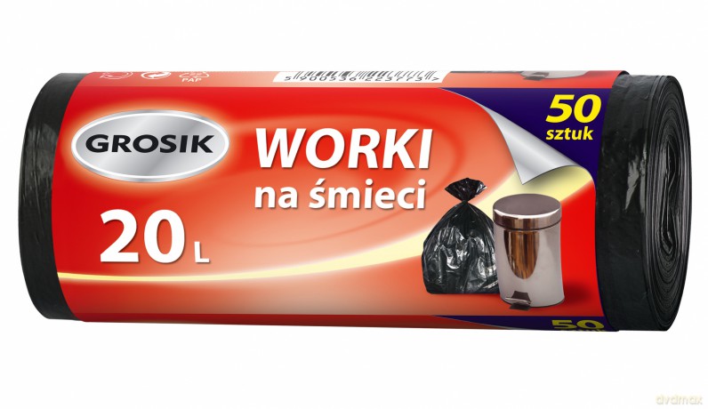 Sarantis Jan Niezbędny Grosik Worki na śmieci 20L 1op-50 szt