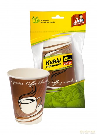 Sarantis Jan Niezbędny Kubki papierowe 250 ml 1op.-6szt
