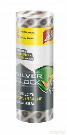 Sarantis Jan Niezbędny Silver Block Ściereczki uniwersalne z jonami srebra na rolce 1szt