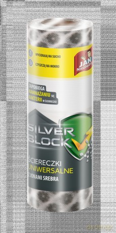 Sarantis Jan Niezbędny Silver Block Ściereczki uniwersalne z jonami srebra na rolce 1szt