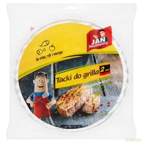 Sarantis Jan Niezbędny Tacki do grilia - okrągłe 1op-2szt