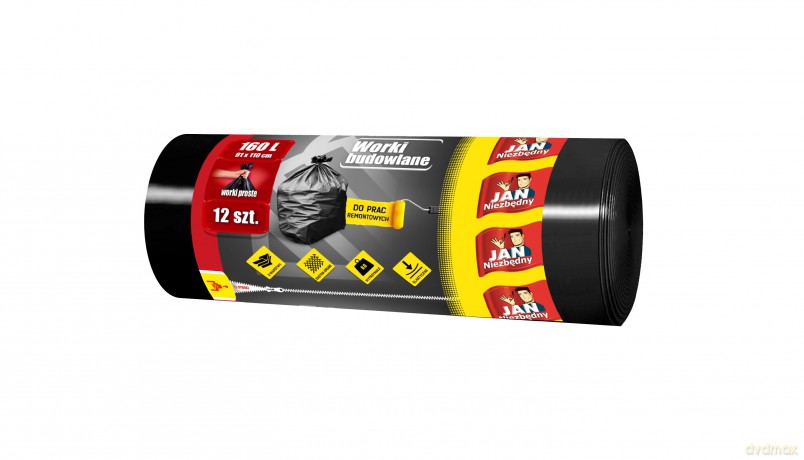 Sarantis Jan Niezbędny Worki budowlane proste 160L 1op.-12szt