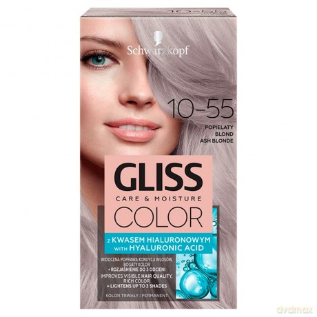 Schwarzkopf Gliss Color Krem koloryzujący nr 10-55 Popielaty Blond 1op.