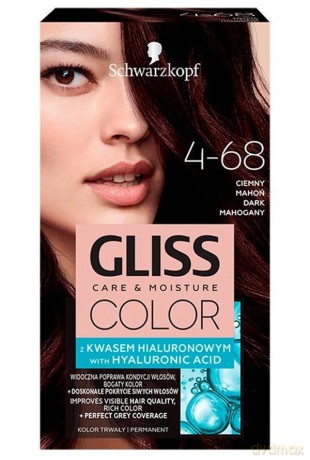 Schwarzkopf Gliss Color Krem koloryzujący nr 4-68 Ciemny Mahoń 1op.
