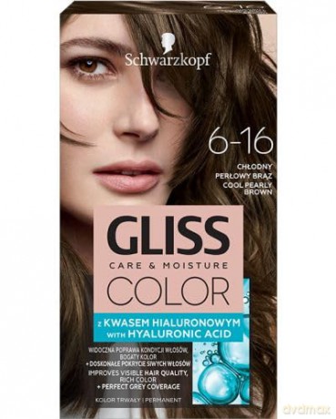 Schwarzkopf Gliss Color Krem koloryzujący nr 6-16 Chłodny Perłowy Brąz 1op.
