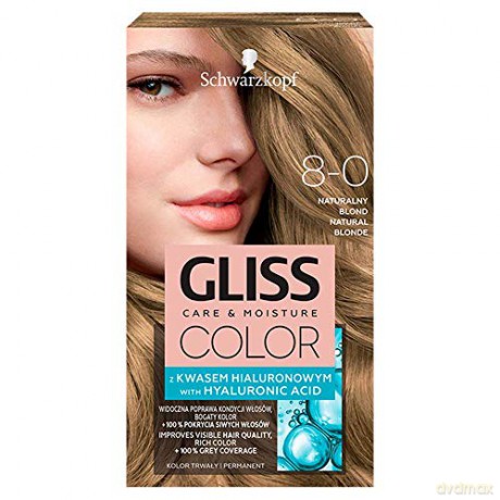 Schwarzkopf Gliss Color Krem koloryzujący nr 8-0 Naturalny Blond 1op.