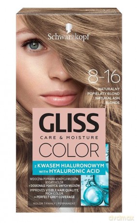 Schwarzkopf Gliss Color Krem koloryzujący nr 8-16 Naturalny Popielaty Blond 1op.