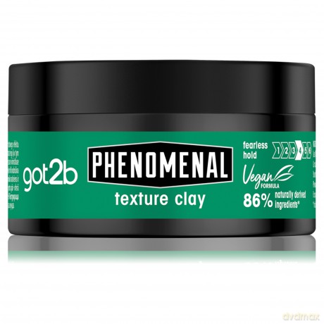 Schwarzkopf Got2b Phenomenal Pasta Texture Clay do układania włosów 100 ml