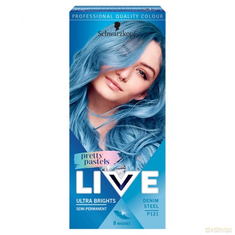 Schwarzkopf Live Krem koloryzujący Pretty Pastels nr L121 Denim Steel 1op.