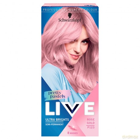Schwarzkopf Live Krem koloryzujący Pretty Pastels nr L123 Rose Gold 1op.