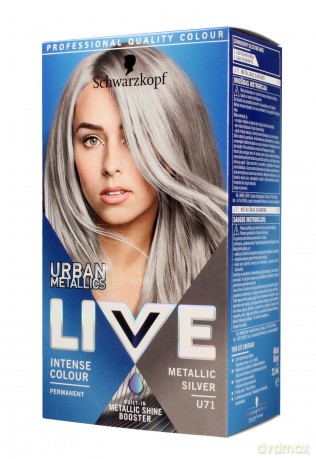 Schwarzkopf Live Krem koloryzujący Urban Metallics nr U71 Metallic Silver 1op.