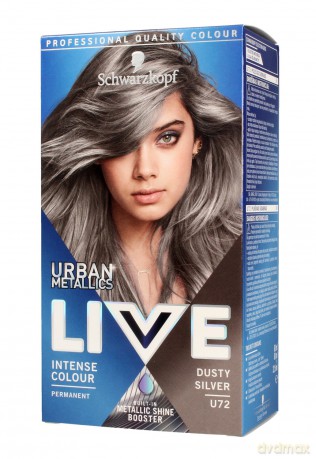 Schwarzkopf Live Krem koloryzujący Urban Metallics nr U72 Dusty Silver 1op.
