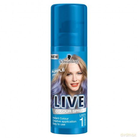 Schwarzkopf Live Spray koloryzujący do włosów Purple Kiss 120 ml