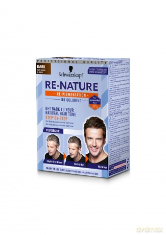 Schwarzkopf Men Re-Nature Odsiwiacz do włosów Dark 1op.