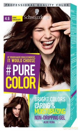 Schwarzkopf Pure Color Farba do włosów w żelu nr 4.6 Dark Chocolate 1op.