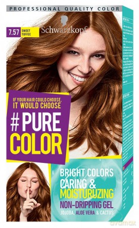 Schwarzkopf Pure Color Farba do włosów w żelu nr 7.57 Sweet Toffee 1op.
