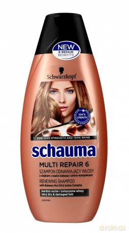 Schwarzkopf Schauma Multi Repair 6 Szampon odnawiający włosy suche i zniszczone 400 ml