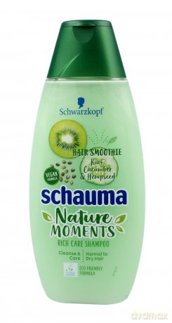 Schwarzkopf Schauma Nature Moments Szampon do włosów suchych i normalnych-Kiwi&Ogórek 400 ml