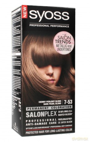 Schwarzkopf Syoss Farba do włosów 7-53 Ciemny Perłowy Blond 1op.