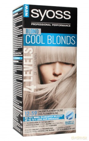 Schwarzkopf Syoss Farba do włosów Cool Blonds 12-59 Chłodny Platynowy Blond 1op.