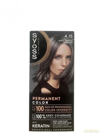 Schwarzkopf Syoss Farba do włosów Permanent Coloration nr 4_15 Przydymiony Chrom 1op.