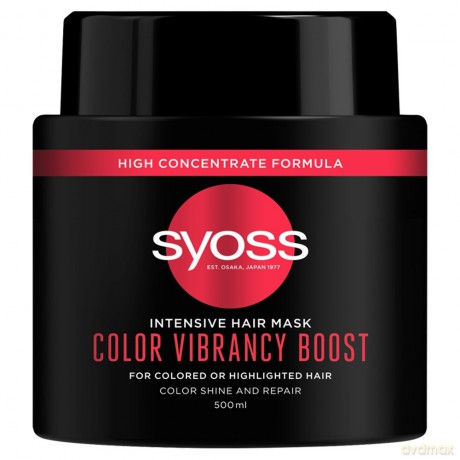 Schwarzkopf Syoss Maska Color Vibrancy Boost - do włosów farbowanych i rozjaśnionych 500 ml