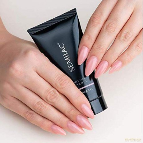 SEMILAC AKRYLOŻEL ZESTAW DOUBLE FLEX NUDE PEA 60ML