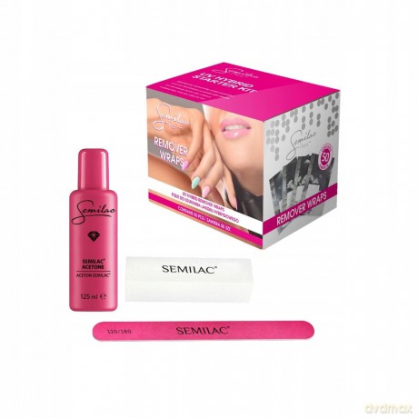 SEMILAC Folie do usuwania lakieru hybrydowego 1op.- 50 szt.