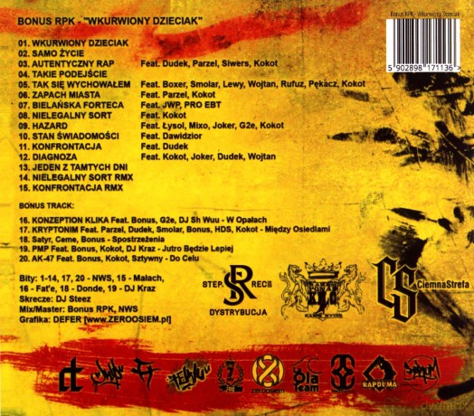 Bonus Rpk: Wkurwiony Dzieciak [CD]