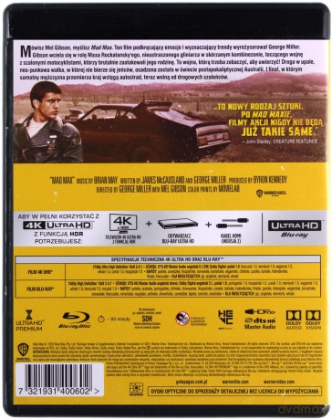 Mad Max [Blu-Ray 4K]+[Blu-Ray]