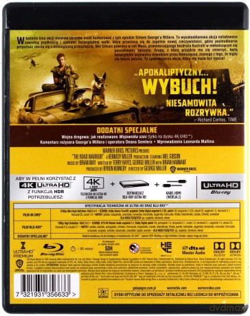 Mad Max 2 - Wojownik szos [Blu-Ray 4K]+[Blu-Ray]
