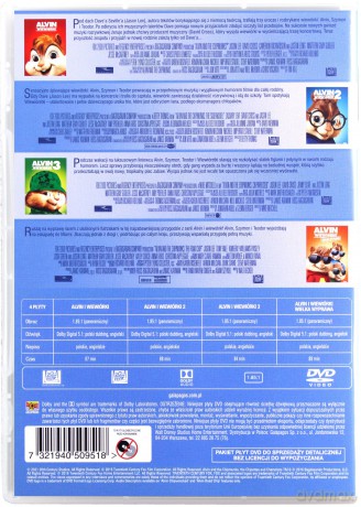 Alvin I Wiewiórki 1-4 Pakiet [4DVD]