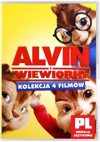 Alvin I Wiewiórki 1-4 Pakiet [4DVD]