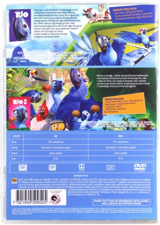 Rio 1-2 Pakiet [2DVD]