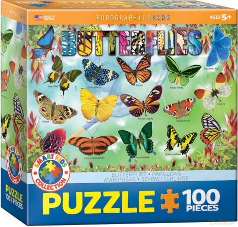 EUROGRAPHICS 100 el. Smartkids Butterflies 6100-5485 [PUZZLE]