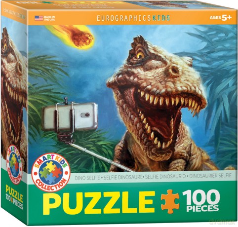EUROGRAPHICS 100 el. Smartkids Dinosaurier Selfie by L. 6100-5555 [PUZZLE]