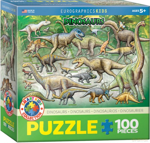 EUROGRAPHICS 100 el. Smartkids Dinosaurs 6100-0098 [PUZZLE]