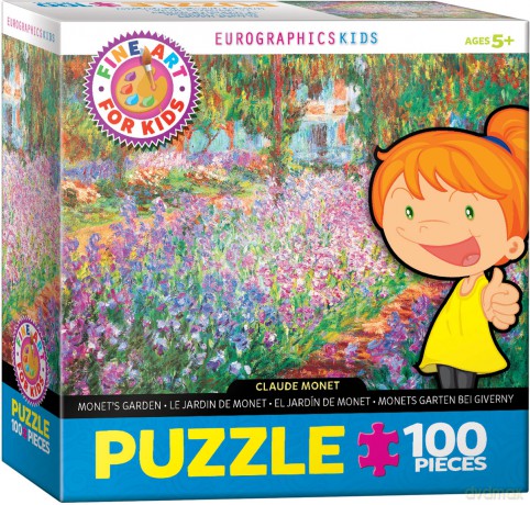 EUROGRAPHICS 100 el. Smartkids Monets Garden by Claude Mo 6100-4908 [PUZZLE]