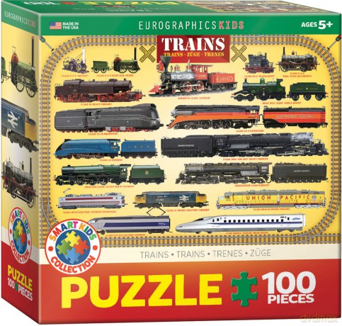 EUROGRAPHICS 100 el. Smartkids Trains 6100-0090 [PUZZLE]
