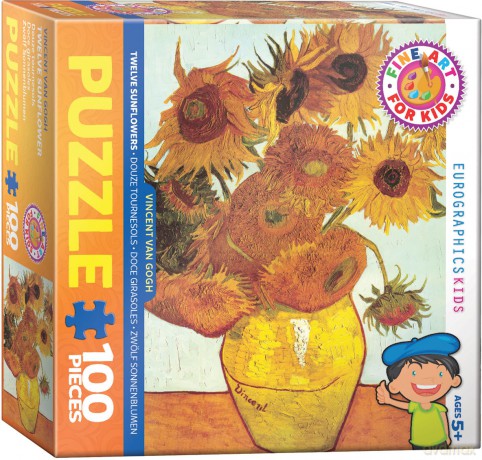 EUROGRAPHICS 100 el. Smartkids Twelve Sunflowers by Van 6100-3688 [PUZZLE]