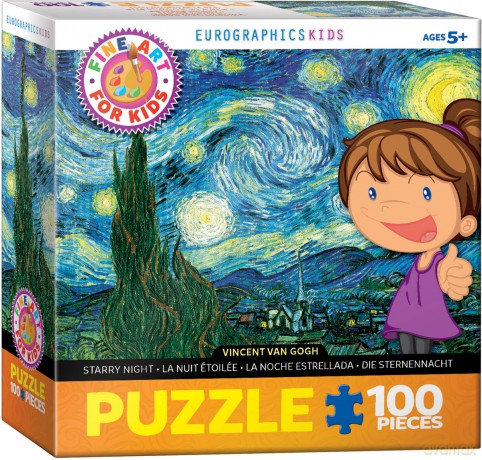 EUROGRAPHICS 100 el. Smartkids Van Gogh Starry Night 6100-1204 [PUZZLE]