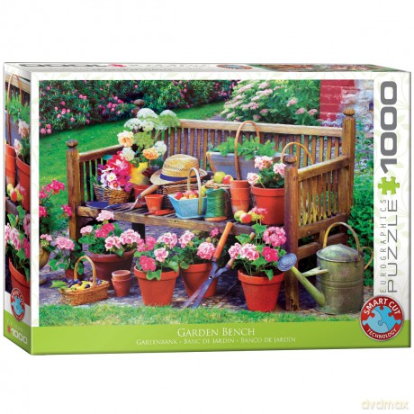 EUROGRAPHICS 1000 el. Garden Bench PUZ 6000-5345 [PUZZLE]
