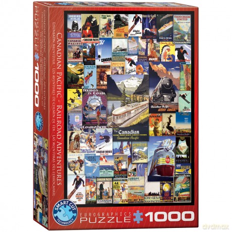 EUROGRAPHICS 1000 el. Railroad Adventures 6000-0648 [PUZZLE]