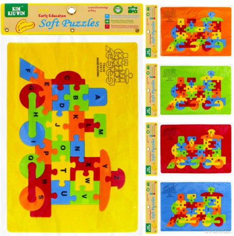 Klocki piankowe puzzle 1 szt. mix