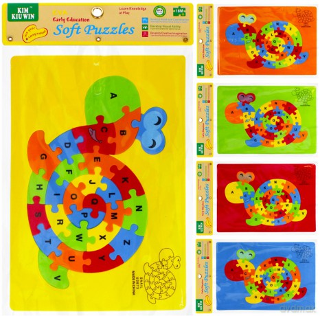Klocki piankowe puzzle 1 szt. mix