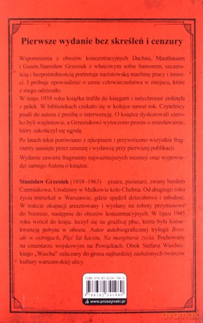 Pięć lat kacetu wyd. specjalne - Stanisław Grzesiuk [KSIĄŻKA]