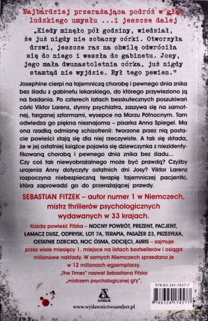 Terapia wyd. specjalne - Sebastian Fitzek [KSIĄŻKA]