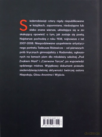 Wiersze odzyskane - Tadeusz Różewicz [KSIĄŻKA]