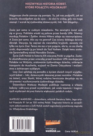 Zosia z Wołynia. Prawdziwa historia dziewczynki, która ocaliła żydowskie dziecko wyd. kieszonkowe - Madejski Mateusz [KSIĄŻKA]
