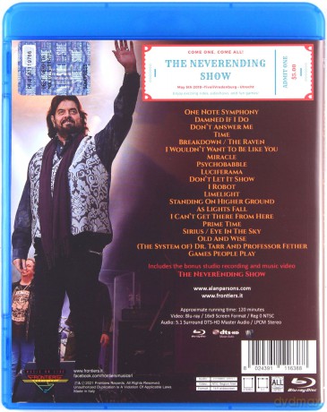 Alan Parsons: The NeverEnding Show Live In The Netherlands [Blu-Ray]